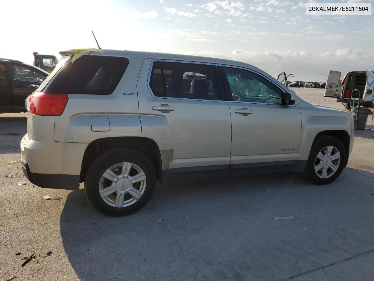 2GKALMEK7E6211504 2014 GMC Terrain Sle