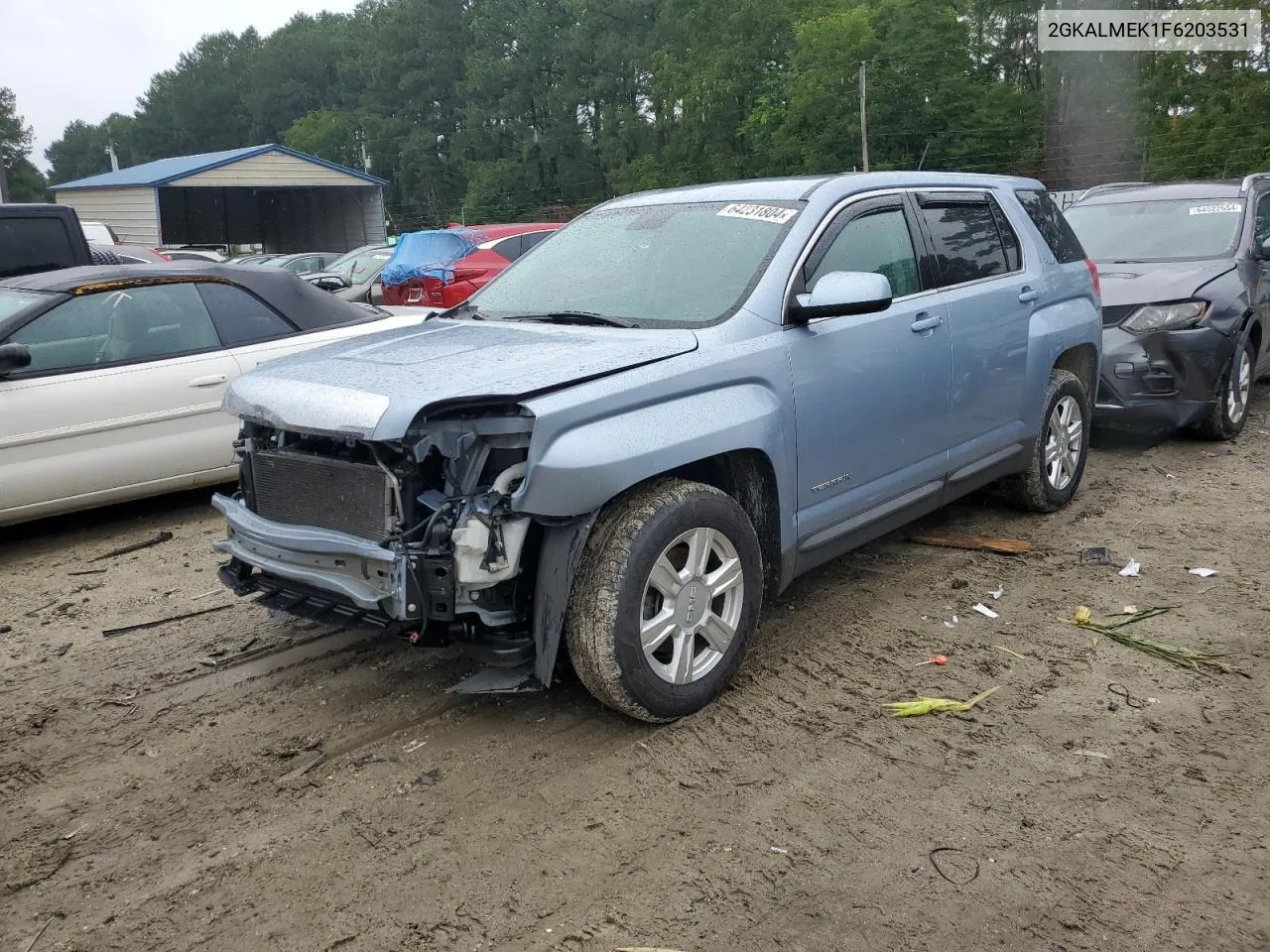 2015 GMC Terrain Sle VIN: 2GKALMEK1F6203531 Lot: 64231804