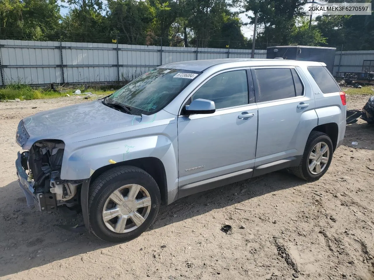 2015 GMC Terrain Sle VIN: 2GKALMEK3F6270597 Lot: 67236084