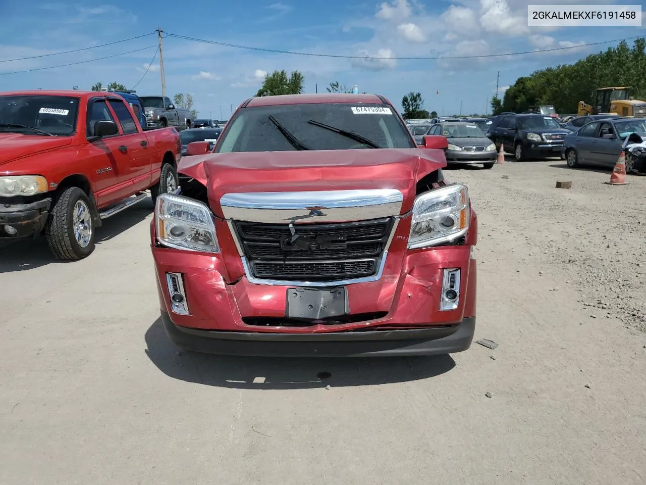 2015 GMC Terrain Sle VIN: 2GKALMEKXF6191458 Lot: 67475304