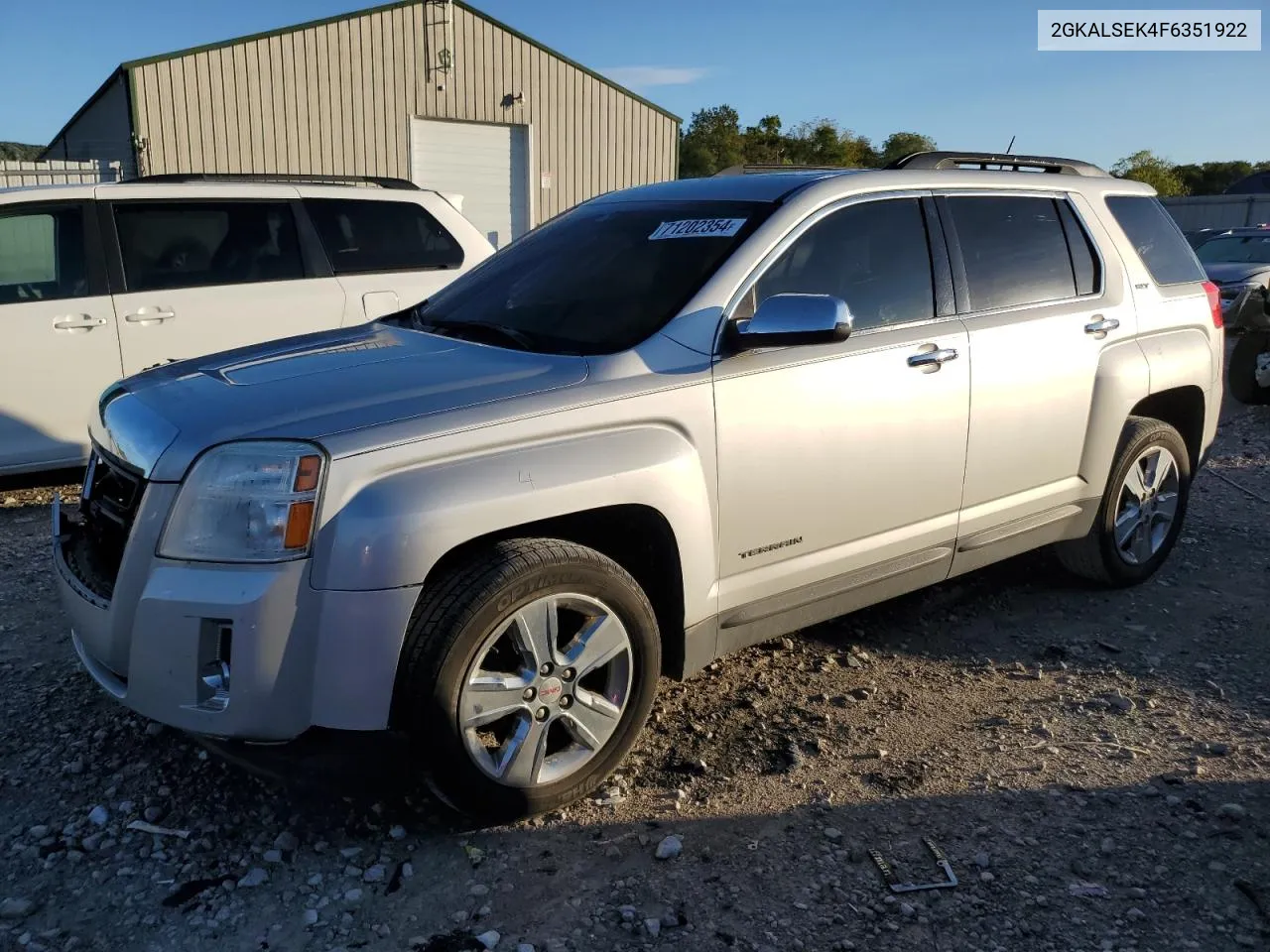 2015 GMC Terrain Slt VIN: 2GKALSEK4F6351922 Lot: 71202354