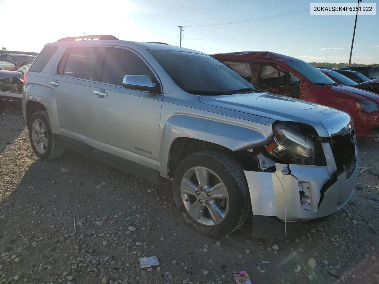 2015 GMC Terrain Slt VIN: 2GKALSEK4F6351922 Lot: 71202354