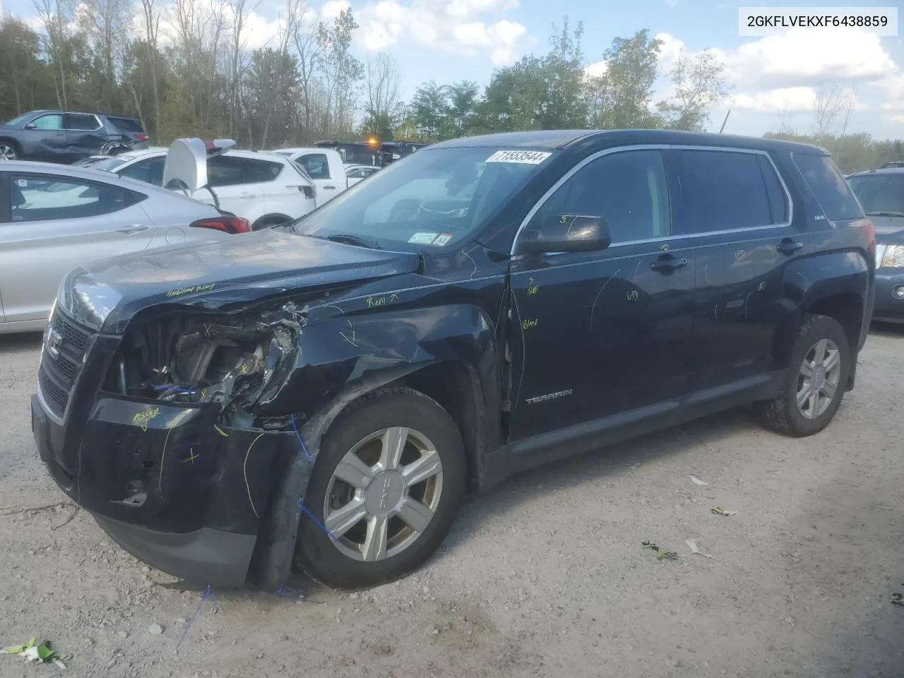 2015 GMC Terrain Sle VIN: 2GKFLVEKXF6438859 Lot: 71553544