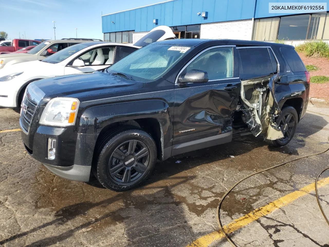 2015 GMC Terrain Sle VIN: 2GKALMEK0F6192554 Lot: 73927904