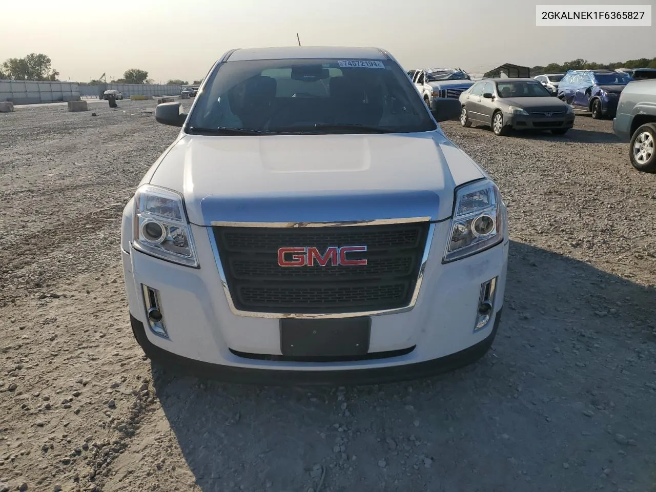 2015 GMC Terrain Sl VIN: 2GKALNEK1F6365827 Lot: 74572194