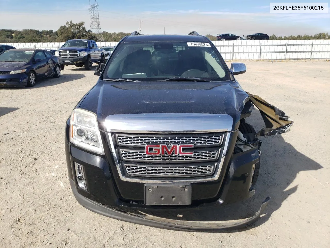 2015 GMC Terrain Slt VIN: 2GKFLYE35F6100215 Lot: 75098074