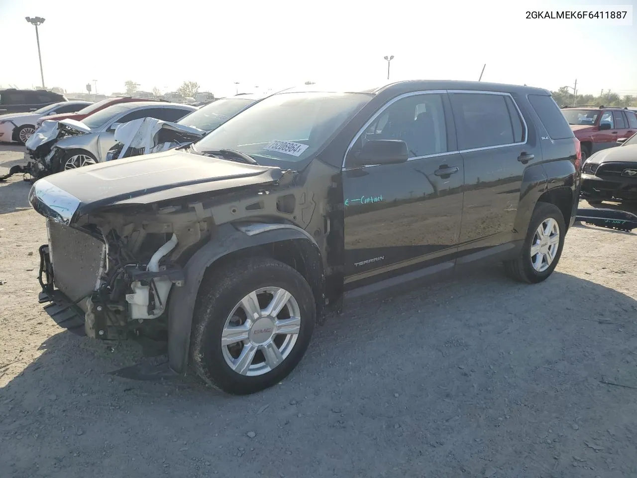 2015 GMC Terrain Sle VIN: 2GKALMEK6F6411887 Lot: 75206964