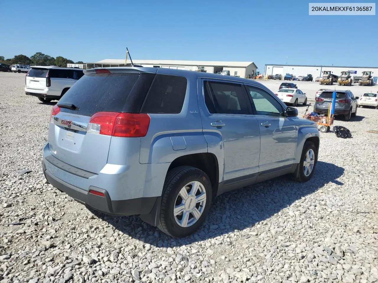 2015 GMC Terrain Sle VIN: 2GKALMEKXF6136587 Lot: 76926844