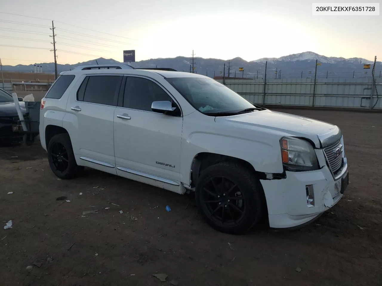 2015 GMC Terrain Denali VIN: 2GKFLZEKXF6351728 Lot: 81079464