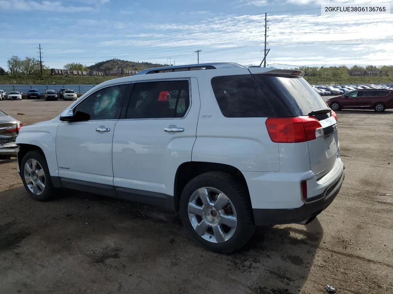 2016 GMC Terrain Slt VIN: 2GKFLUE38G6136765 Lot: 52836244