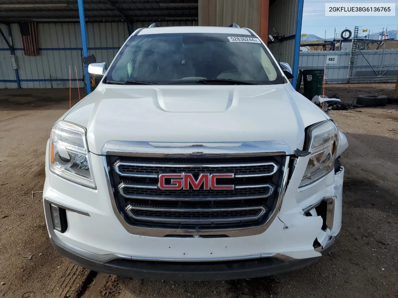 2016 GMC Terrain Slt VIN: 2GKFLUE38G6136765 Lot: 52836244