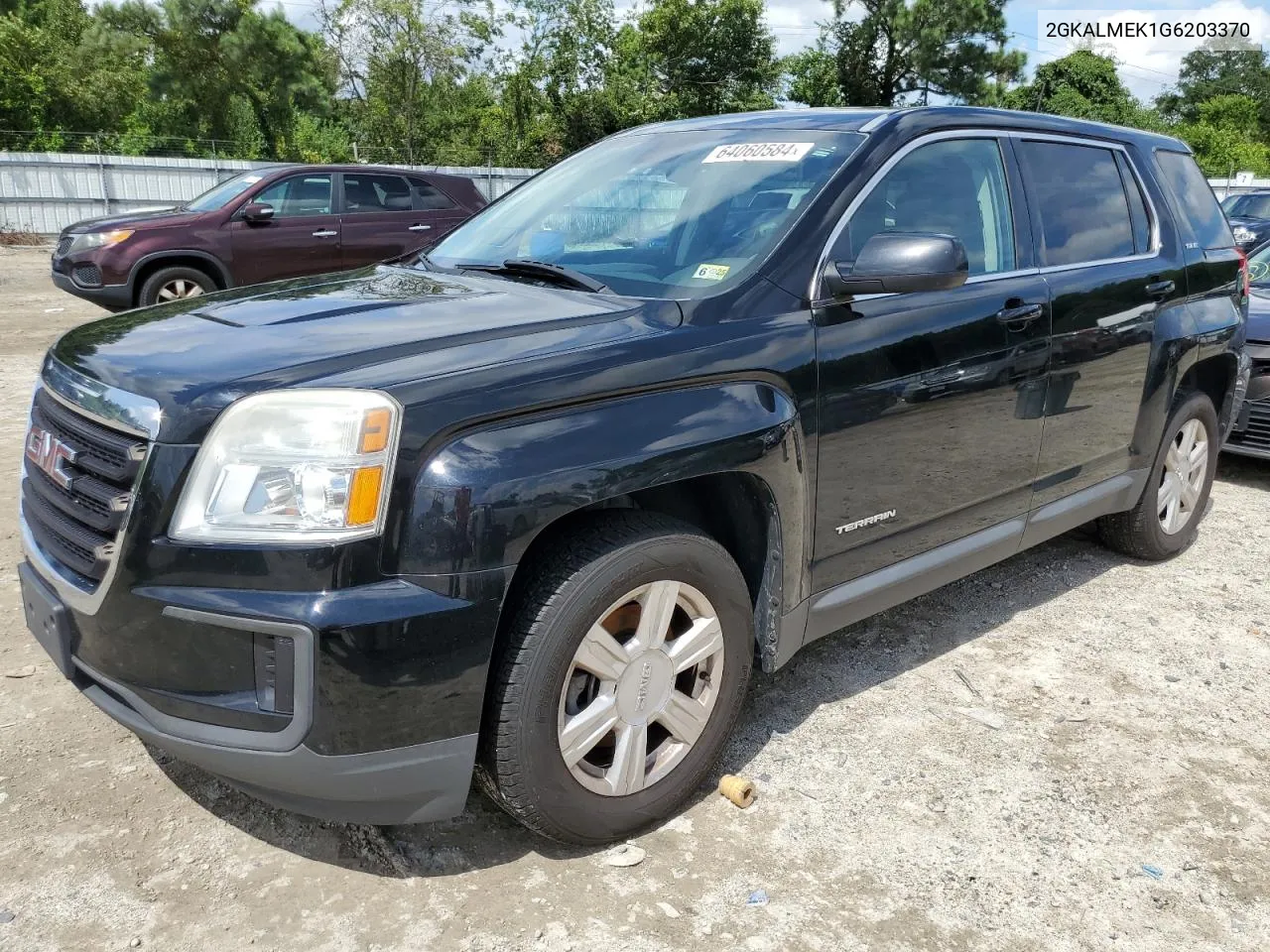 2016 GMC Terrain Sle VIN: 2GKALMEK1G6203370 Lot: 64060584