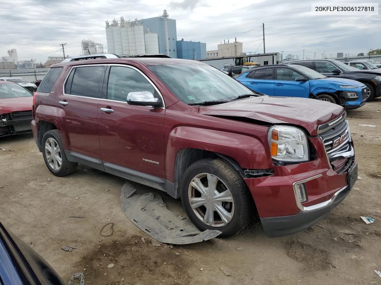 2GKFLPE30G6127818 2016 GMC Terrain Slt