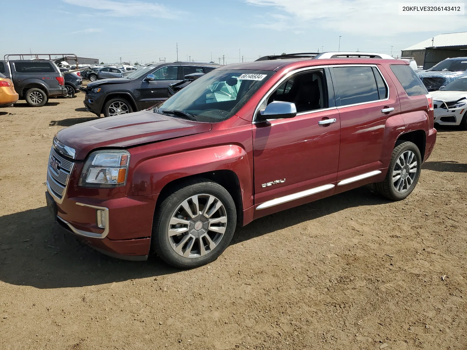 2016 GMC Terrain Denali VIN: 2GKFLVE32G6143412 Lot: 66146934