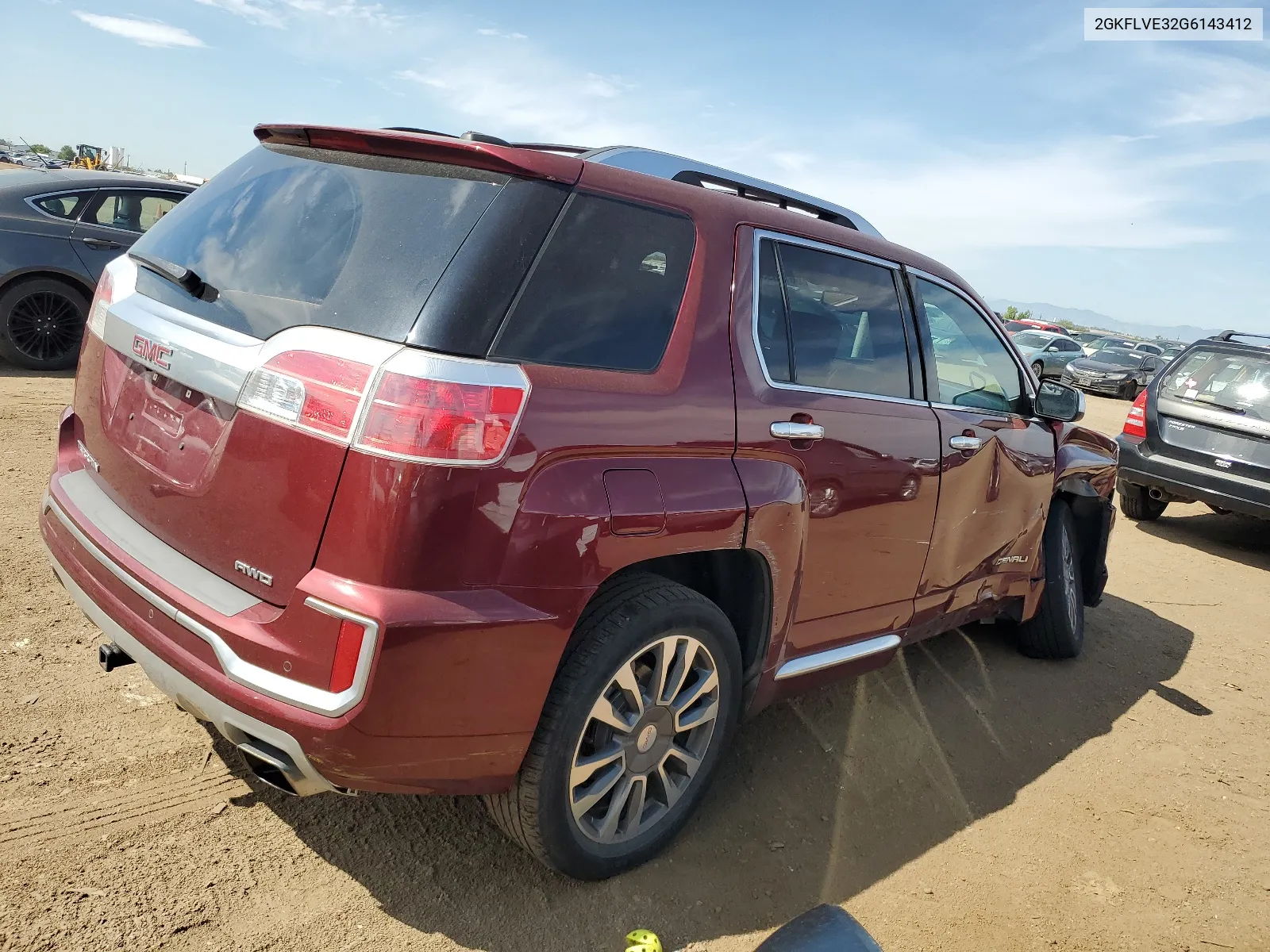 2016 GMC Terrain Denali VIN: 2GKFLVE32G6143412 Lot: 66146934