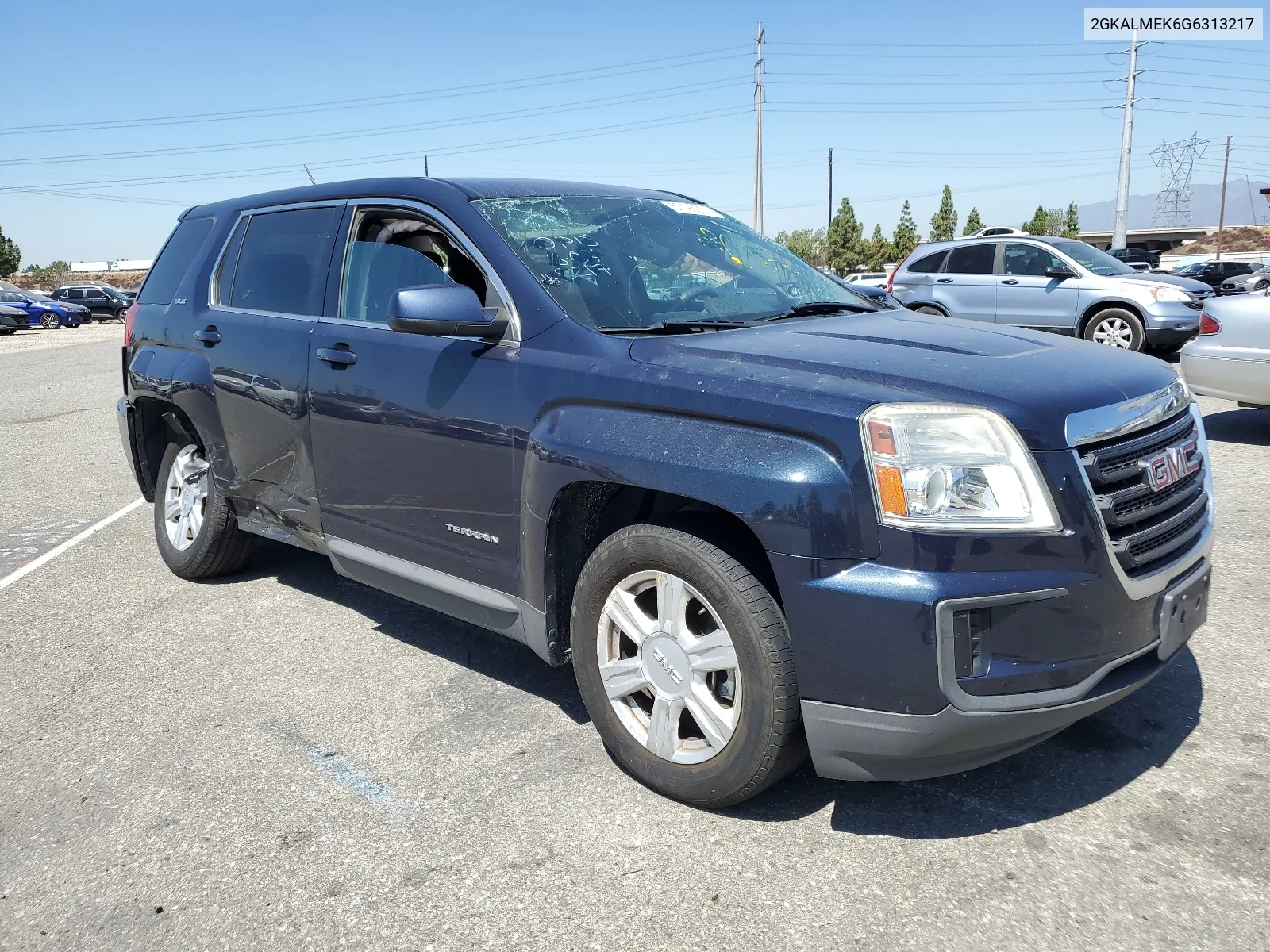 2016 GMC Terrain Sle VIN: 2GKALMEK6G6313217 Lot: 67195914