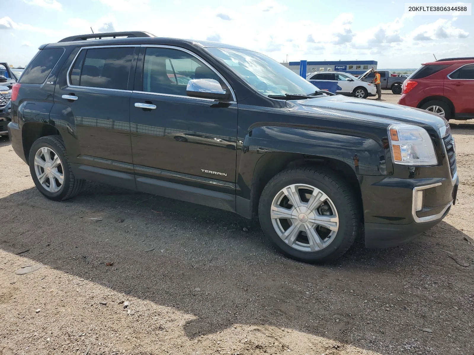 2GKFLTE38G6344588 2016 GMC Terrain Sle