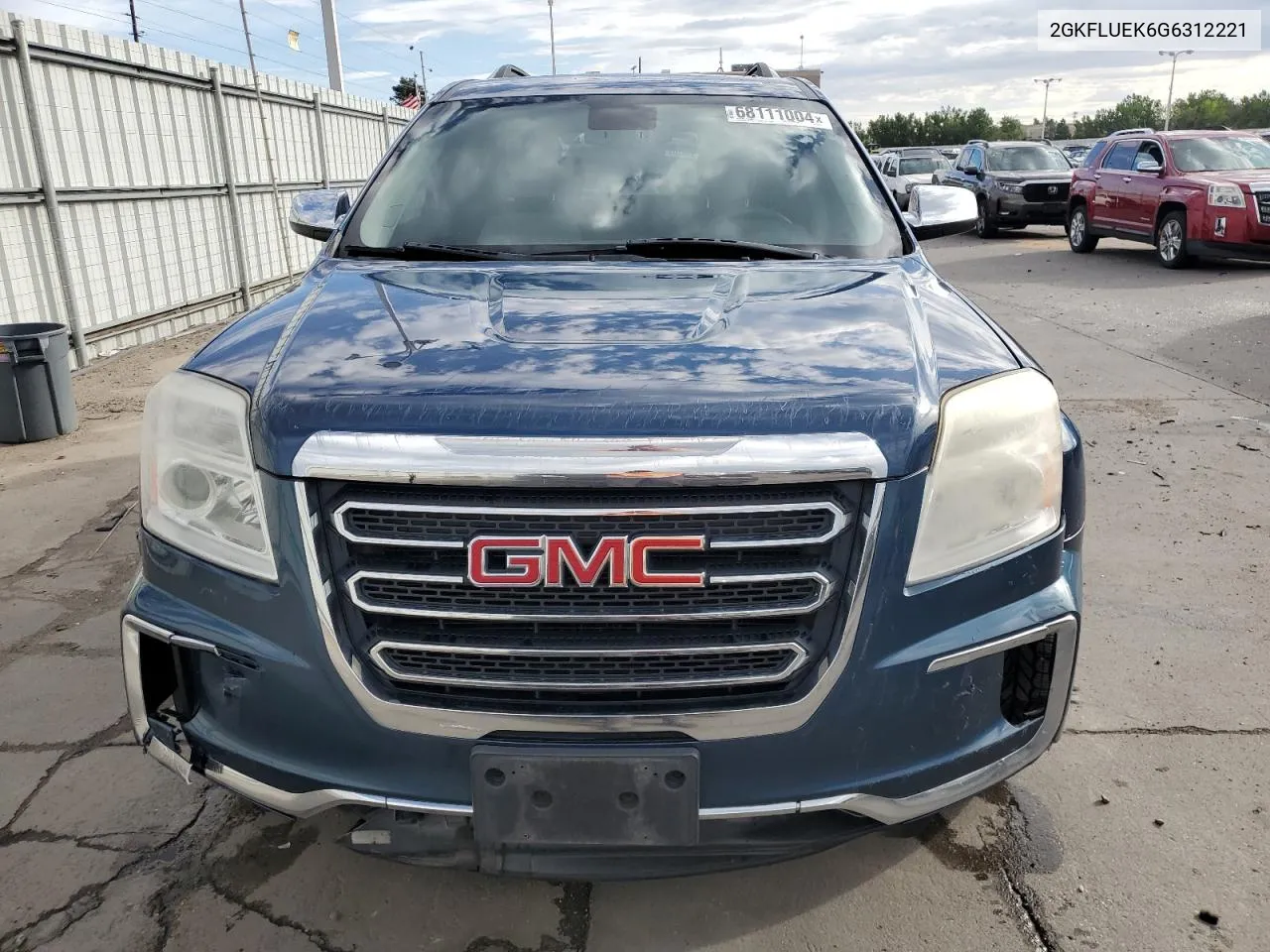 2016 GMC Terrain Slt VIN: 2GKFLUEK6G6312221 Lot: 68111004