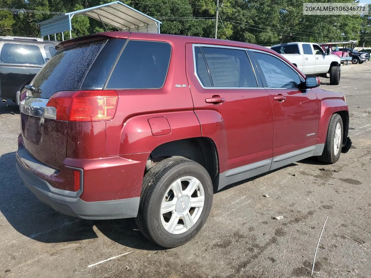 2016 GMC Terrain Sle VIN: 2GKALMEK1G6346772 Lot: 68175704