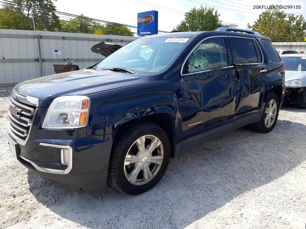 2GKFLUEK7G6299155 2016 GMC Terrain Slt