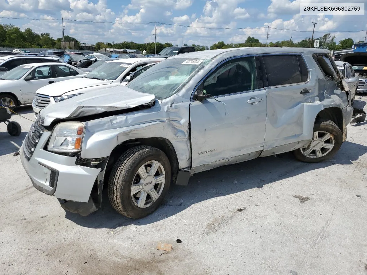 2GKFLSEK6G6302759 2016 GMC Terrain Sle