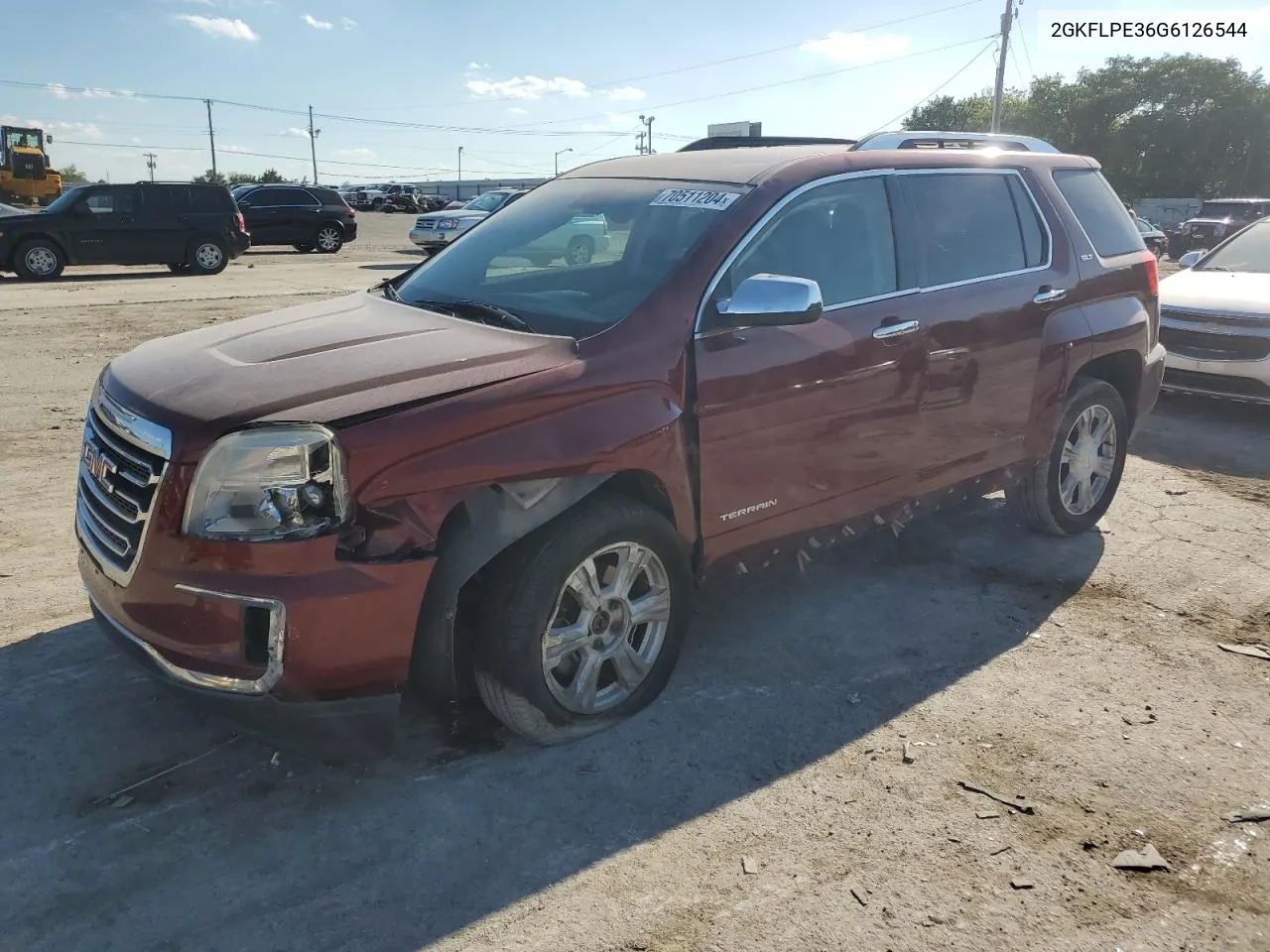 2016 GMC Terrain Slt VIN: 2GKFLPE36G6126544 Lot: 70511204