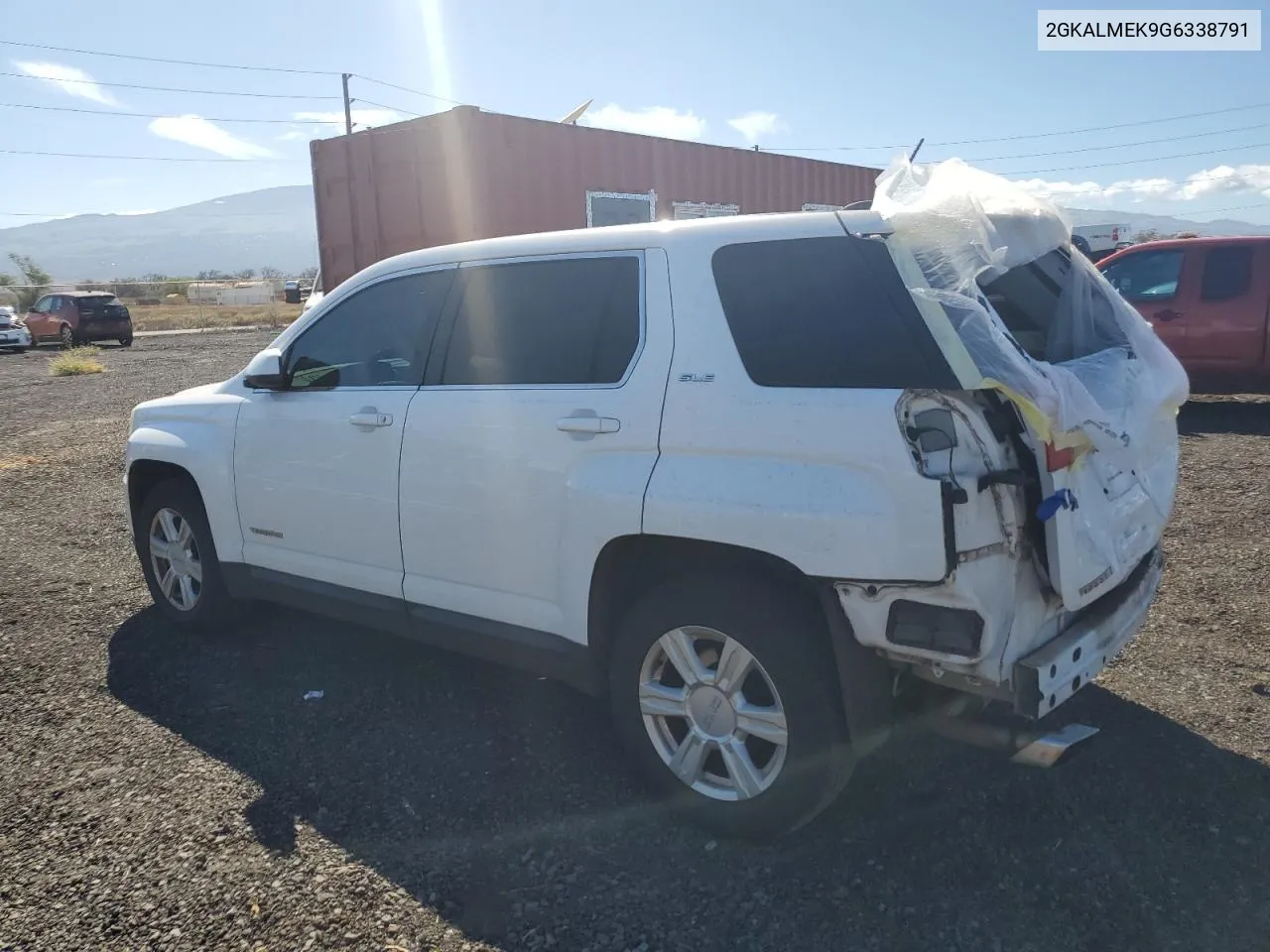 2016 GMC Terrain Sle VIN: 2GKALMEK9G6338791 Lot: 71666424