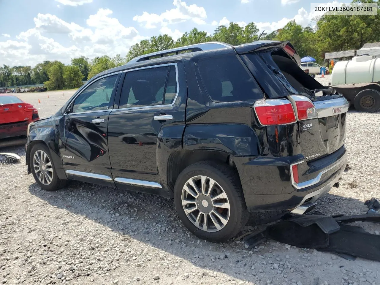 2016 GMC Terrain Denali VIN: 2GKFLVE36G6187381 Lot: 72071874