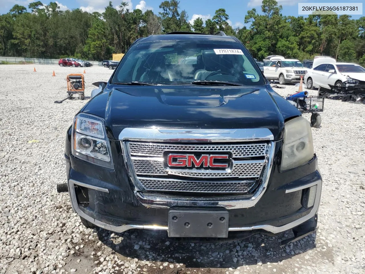 2016 GMC Terrain Denali VIN: 2GKFLVE36G6187381 Lot: 72071874