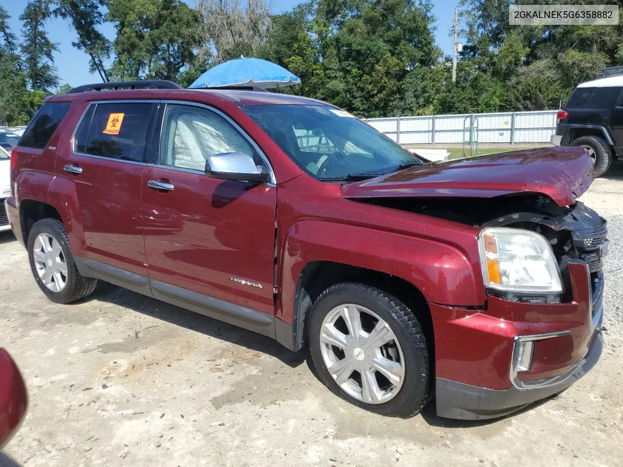 2016 GMC Terrain Sle VIN: 2GKALNEK5G6358882 Lot: 72135474