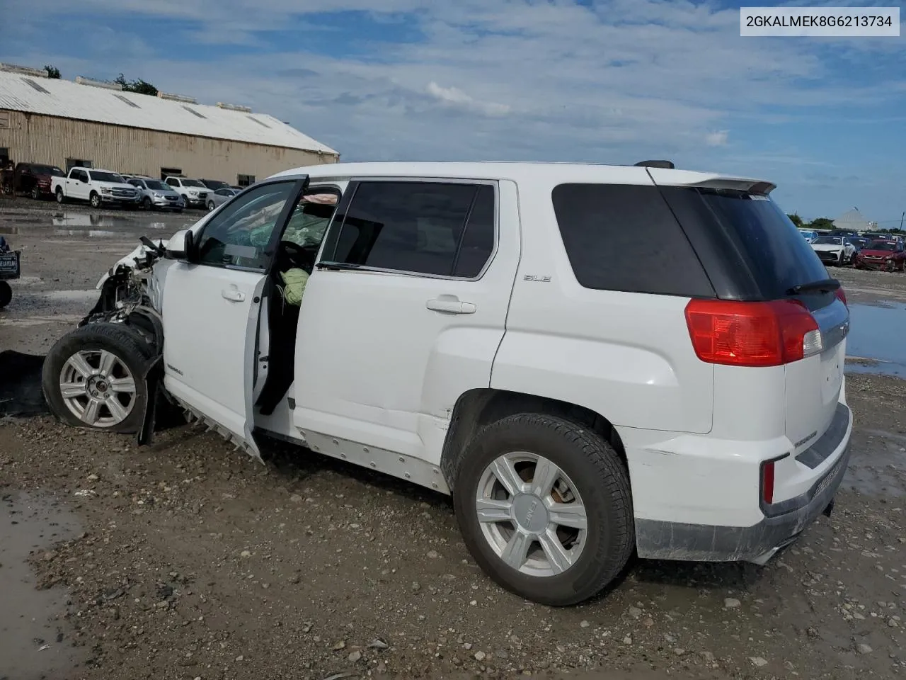 2016 GMC Terrain Sle VIN: 2GKALMEK8G6213734 Lot: 72478064