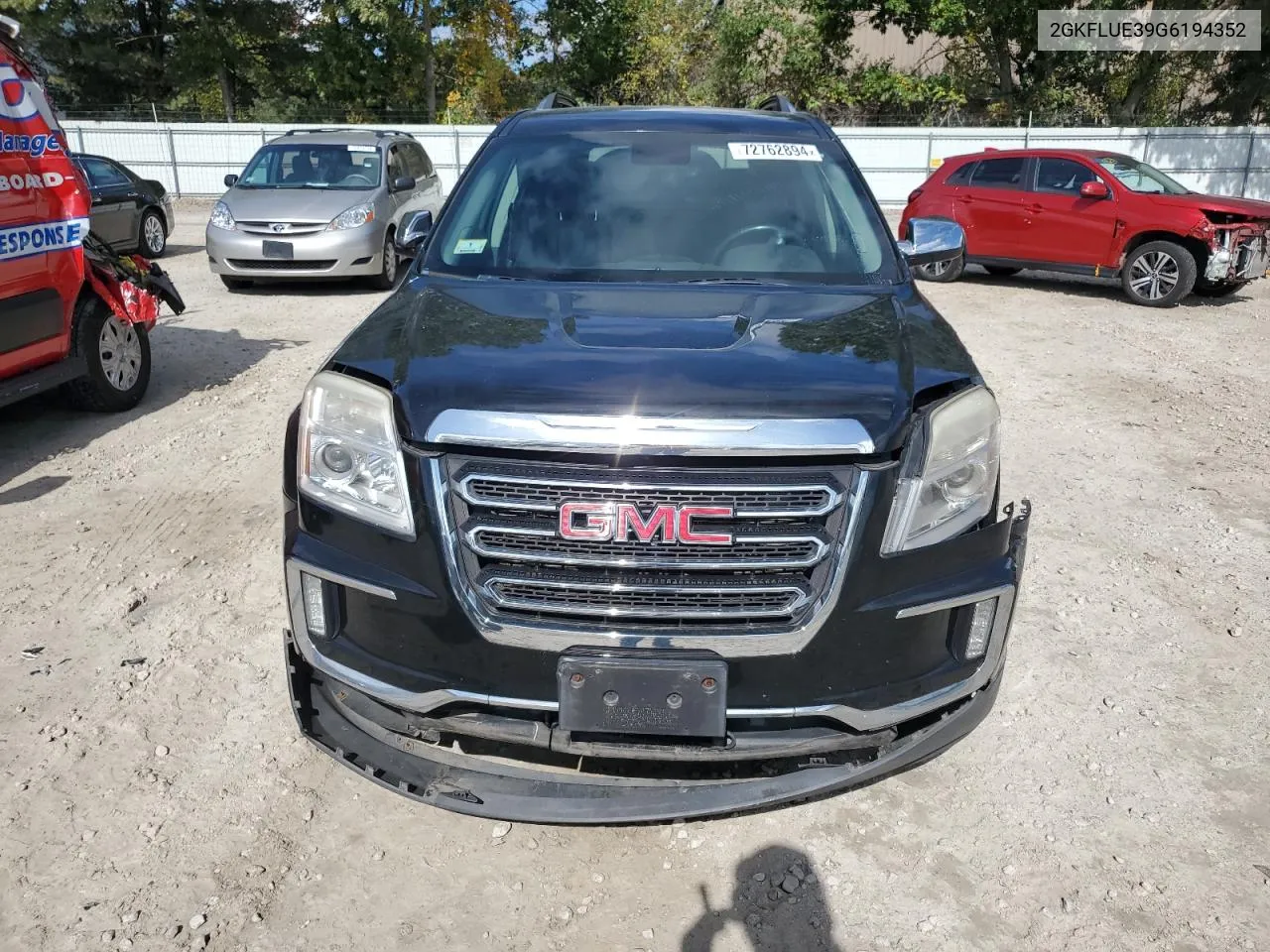 2016 GMC Terrain Slt VIN: 2GKFLUE39G6194352 Lot: 72762894