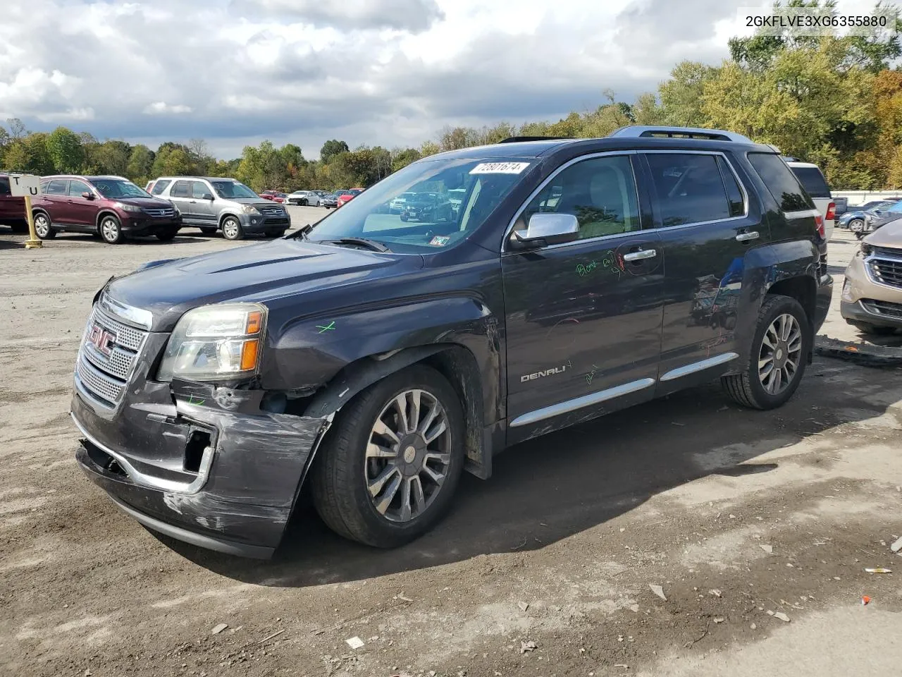 2GKFLVE3XG6355880 2016 GMC Terrain Denali