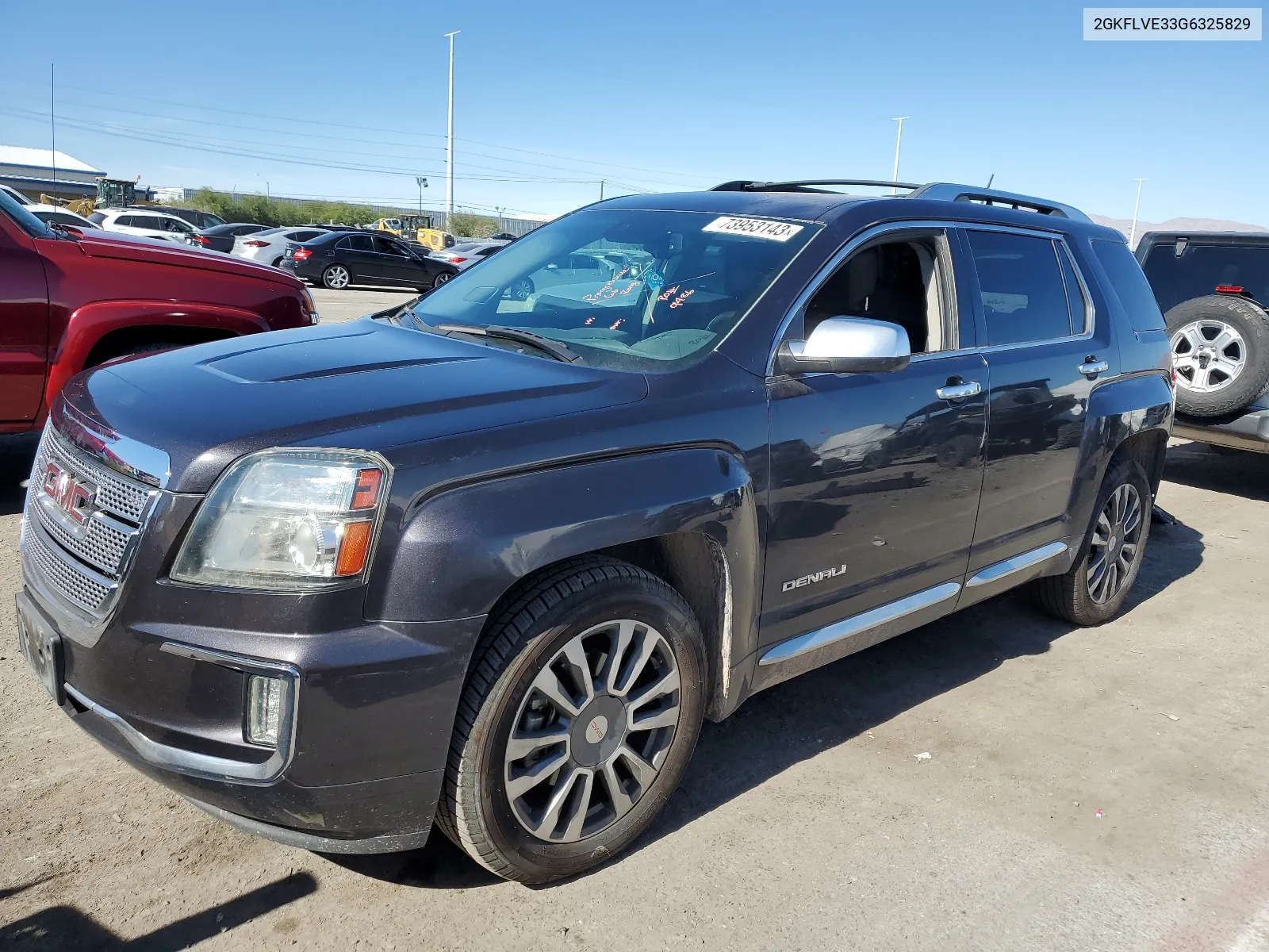 2016 GMC Terrain Denali VIN: 2GKFLVE33G6325829 Lot: 73953143