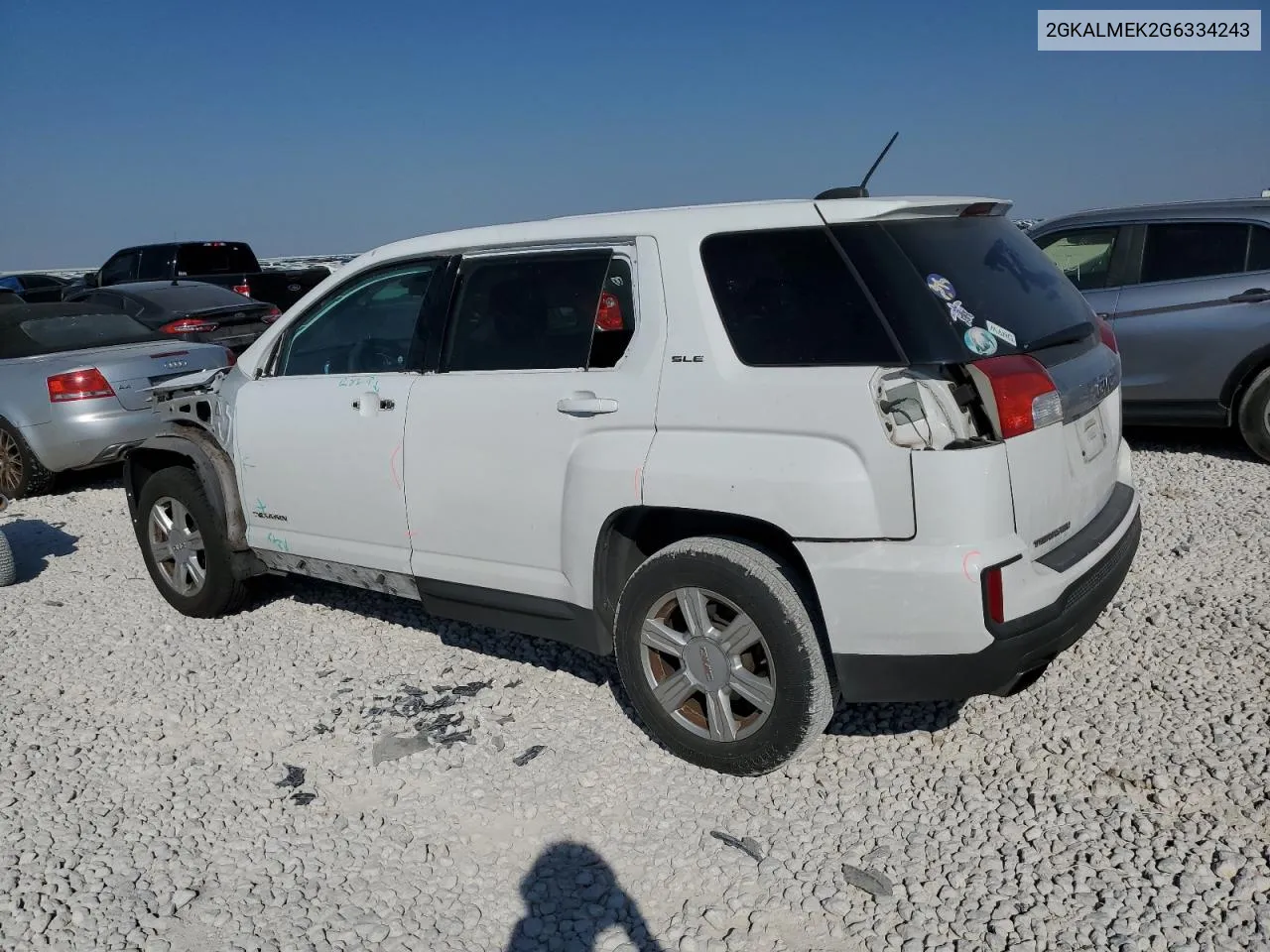 2016 GMC Terrain Sle VIN: 2GKALMEK2G6334243 Lot: 74143164