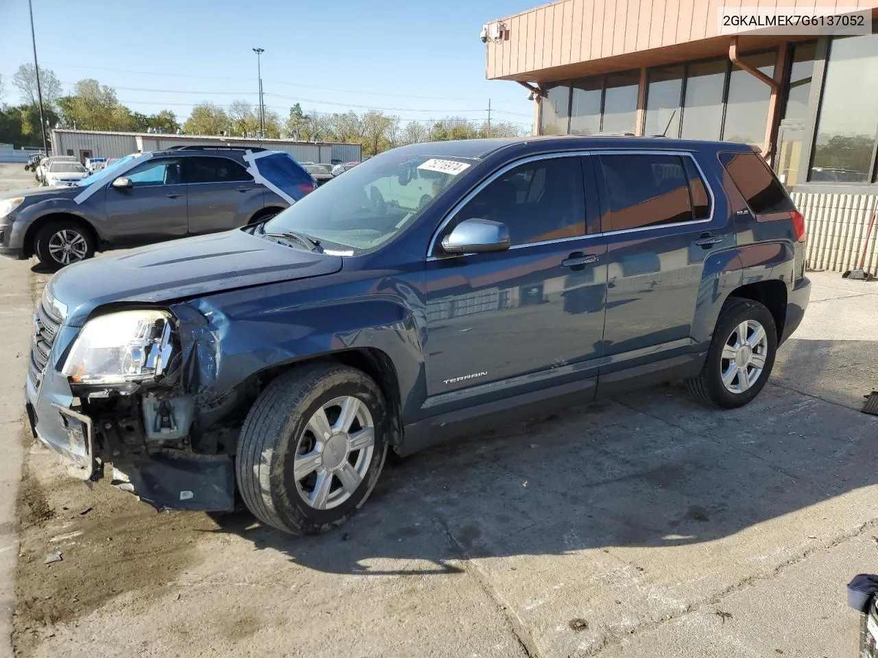 2016 GMC Terrain Sle VIN: 2GKALMEK7G6137052 Lot: 75216974