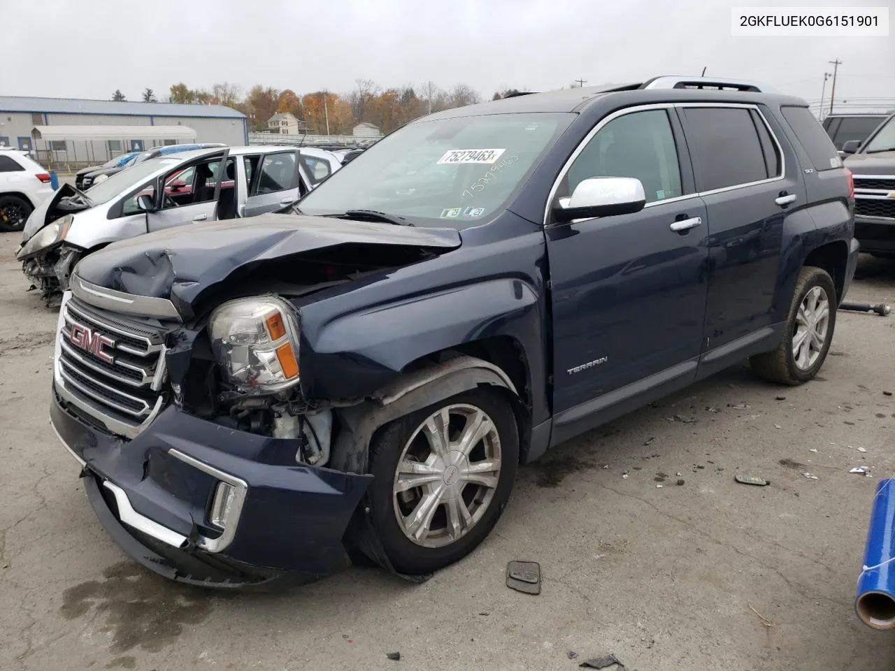 2016 GMC Terrain Slt VIN: 2GKFLUEK0G6151901 Lot: 75279463