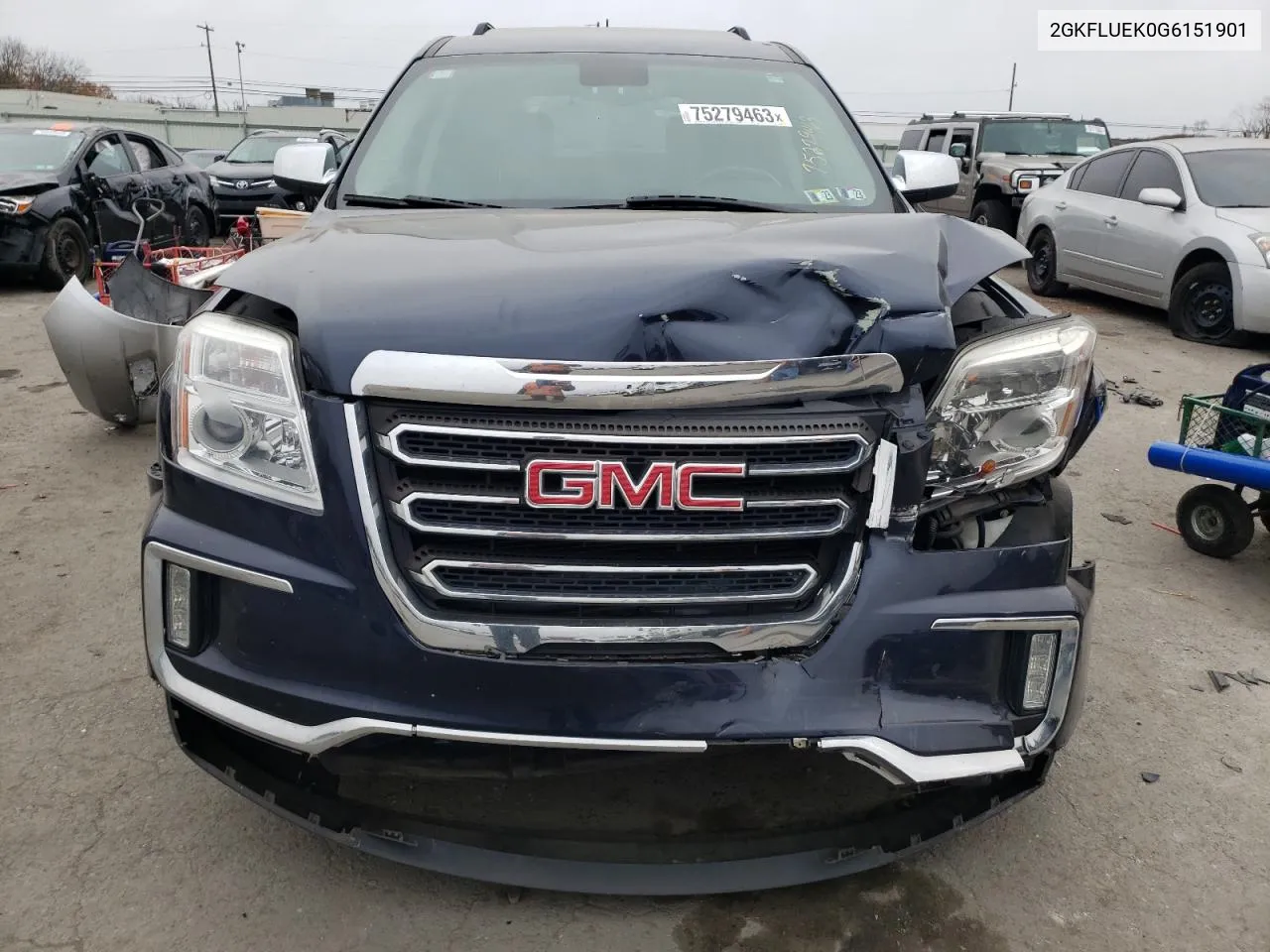 2016 GMC Terrain Slt VIN: 2GKFLUEK0G6151901 Lot: 75279463