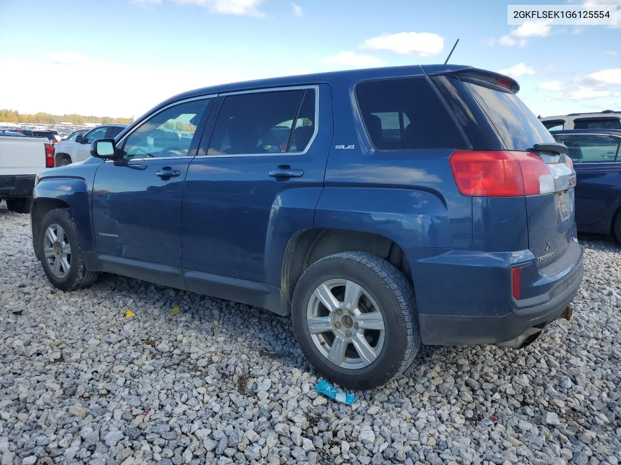 2016 GMC Terrain Sle VIN: 2GKFLSEK1G6125554 Lot: 75834254