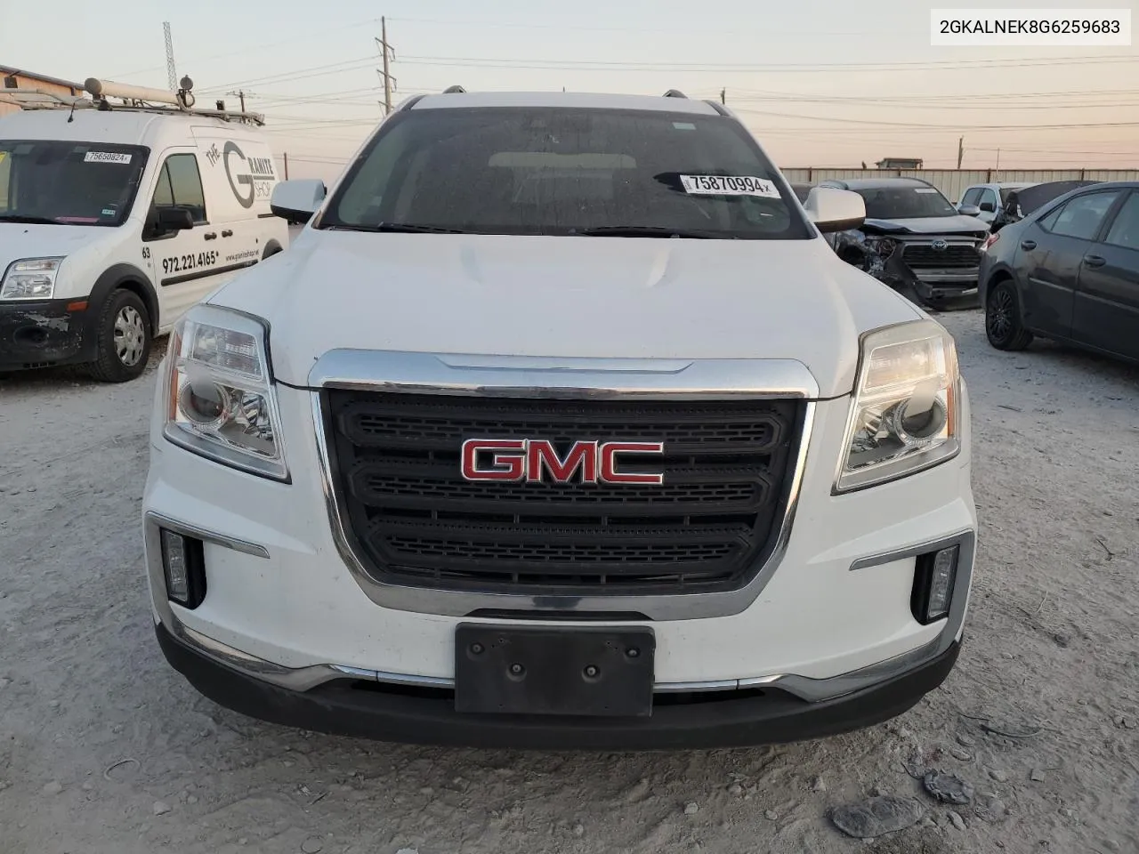 2016 GMC Terrain Sle VIN: 2GKALNEK8G6259683 Lot: 75870994