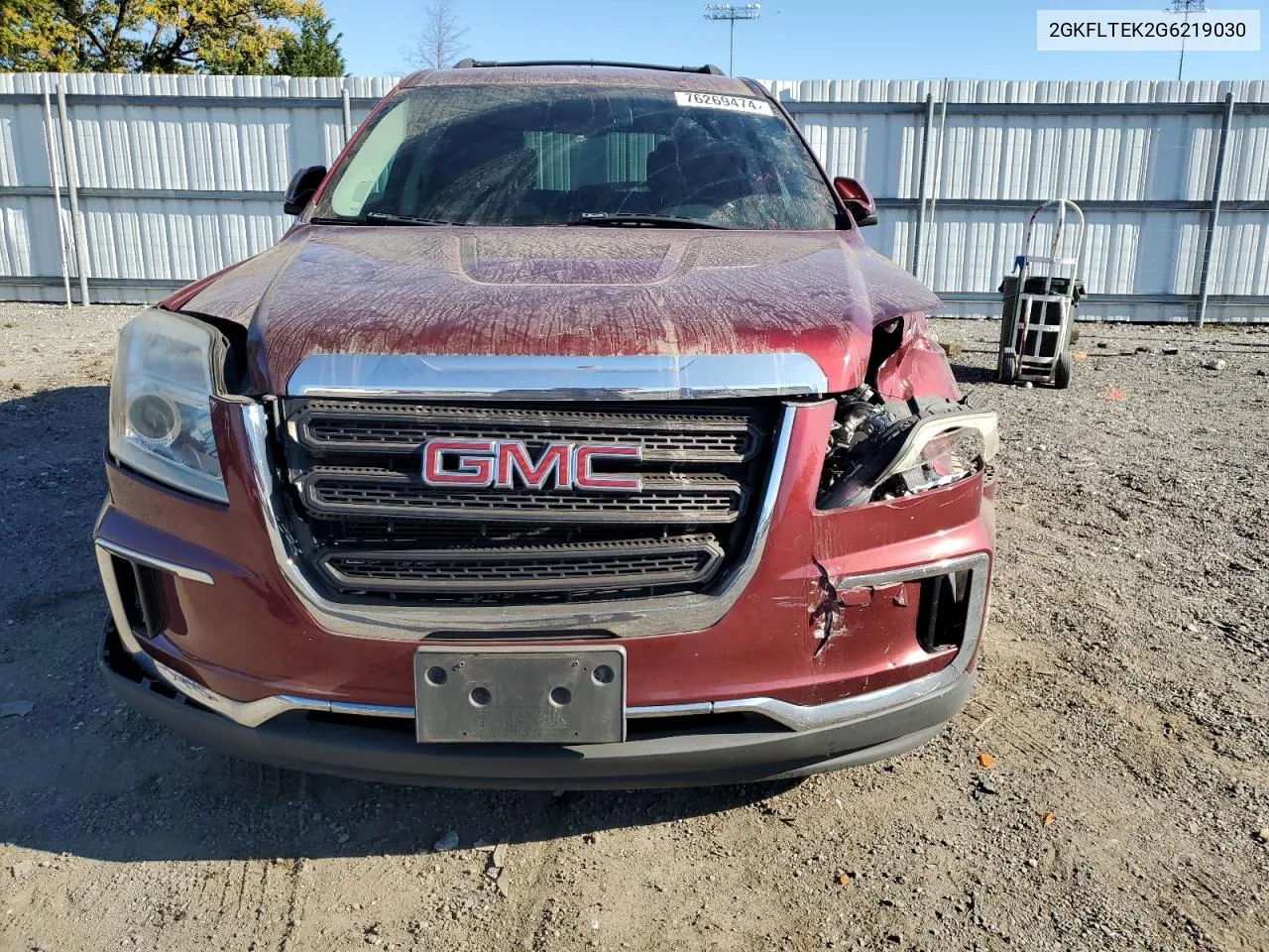 2016 GMC Terrain Sle VIN: 2GKFLTEK2G6219030 Lot: 76269474