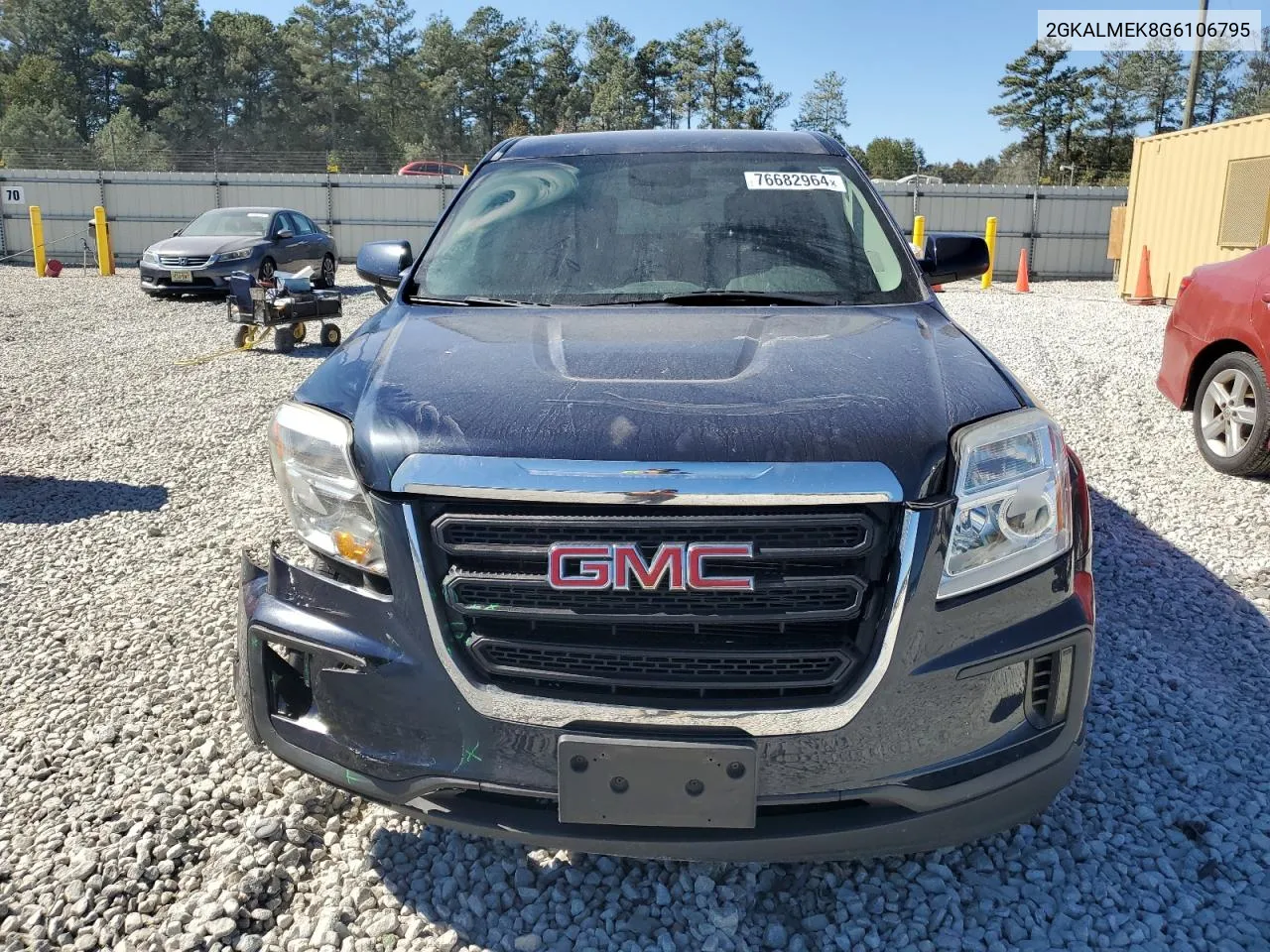 2016 GMC Terrain Sle VIN: 2GKALMEK8G6106795 Lot: 76682964