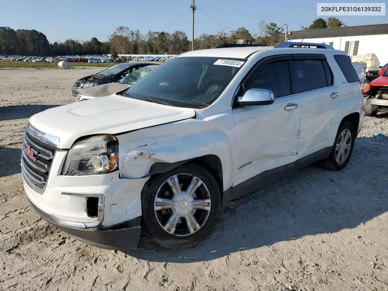 2016 GMC Terrain Slt VIN: 2GKFLPE31G6139332 Lot: 77993824