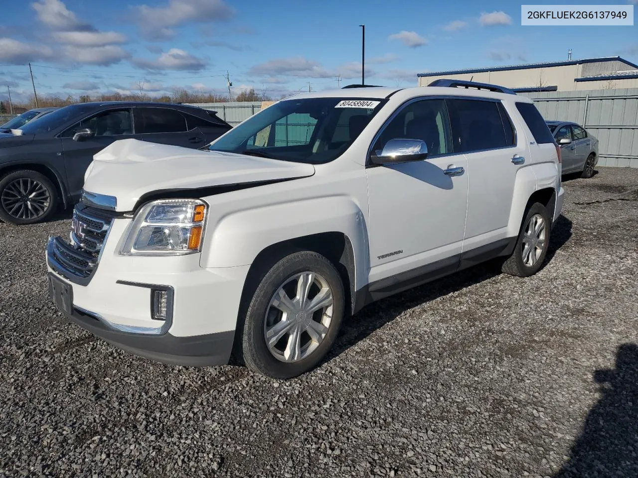 2016 GMC Terrain Slt VIN: 2GKFLUEK2G6137949 Lot: 80458904