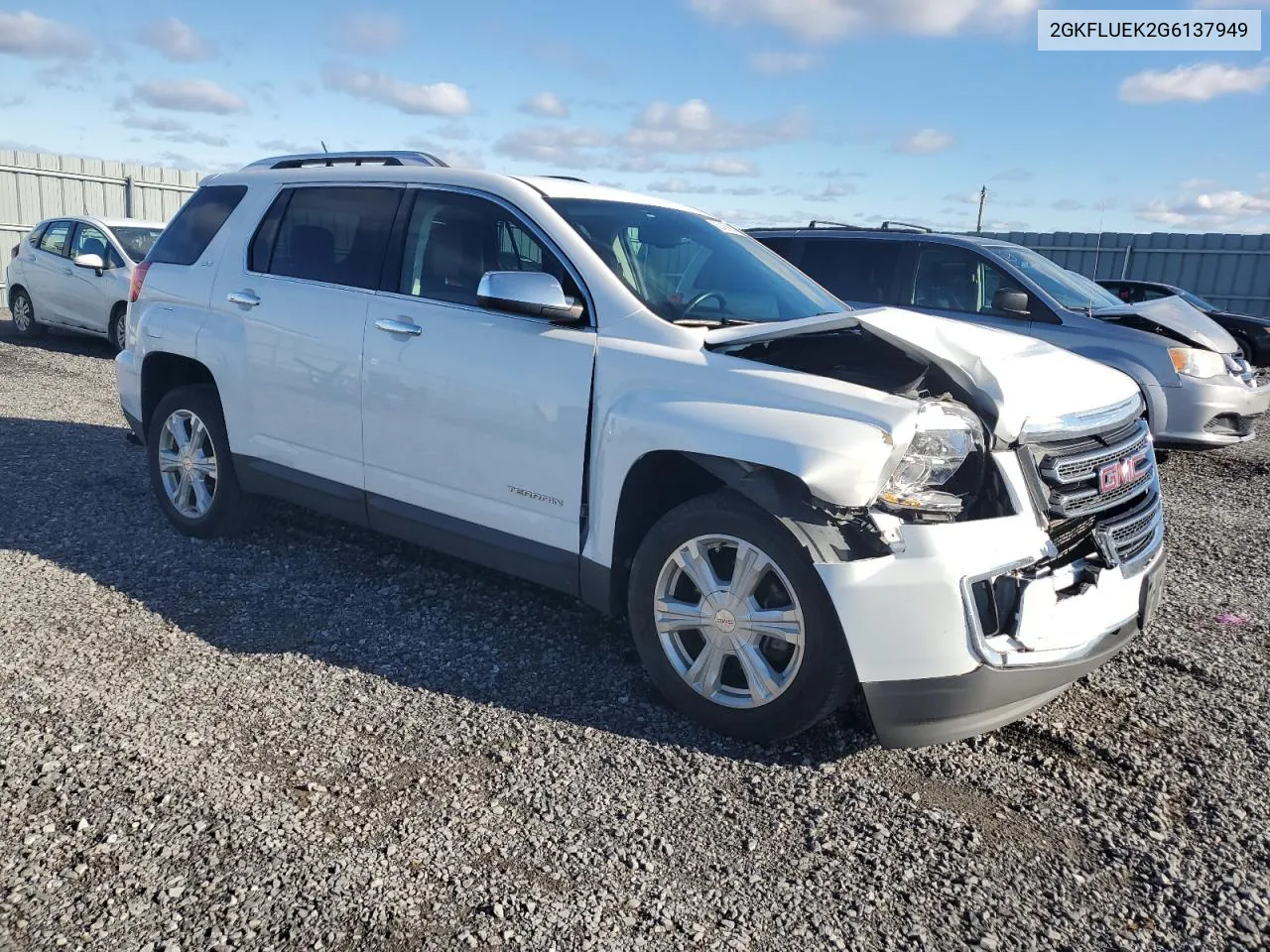 2016 GMC Terrain Slt VIN: 2GKFLUEK2G6137949 Lot: 80458904