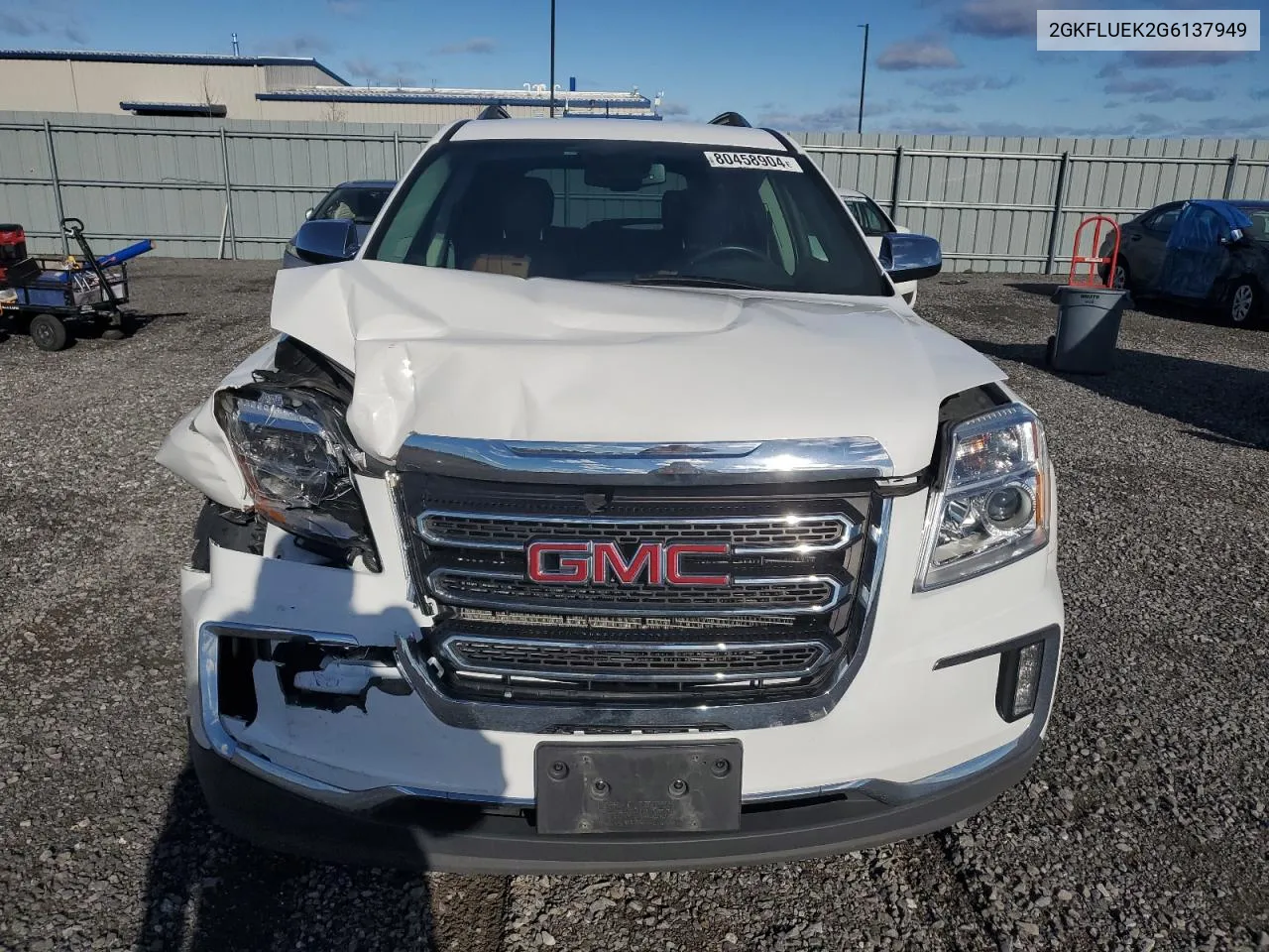 2016 GMC Terrain Slt VIN: 2GKFLUEK2G6137949 Lot: 80458904