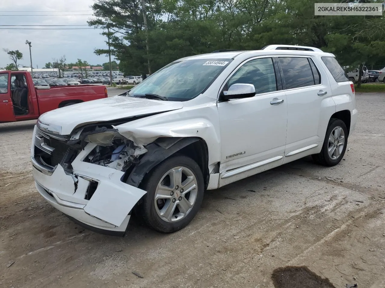 2017 GMC Terrain Denali VIN: 2GKALREK5H6322361 Lot: 55814944