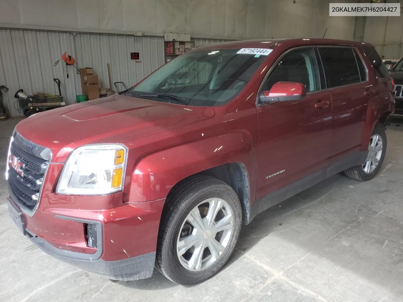 2017 GMC Terrain Sle VIN: 2GKALMEK7H6204427 Lot: 57192444