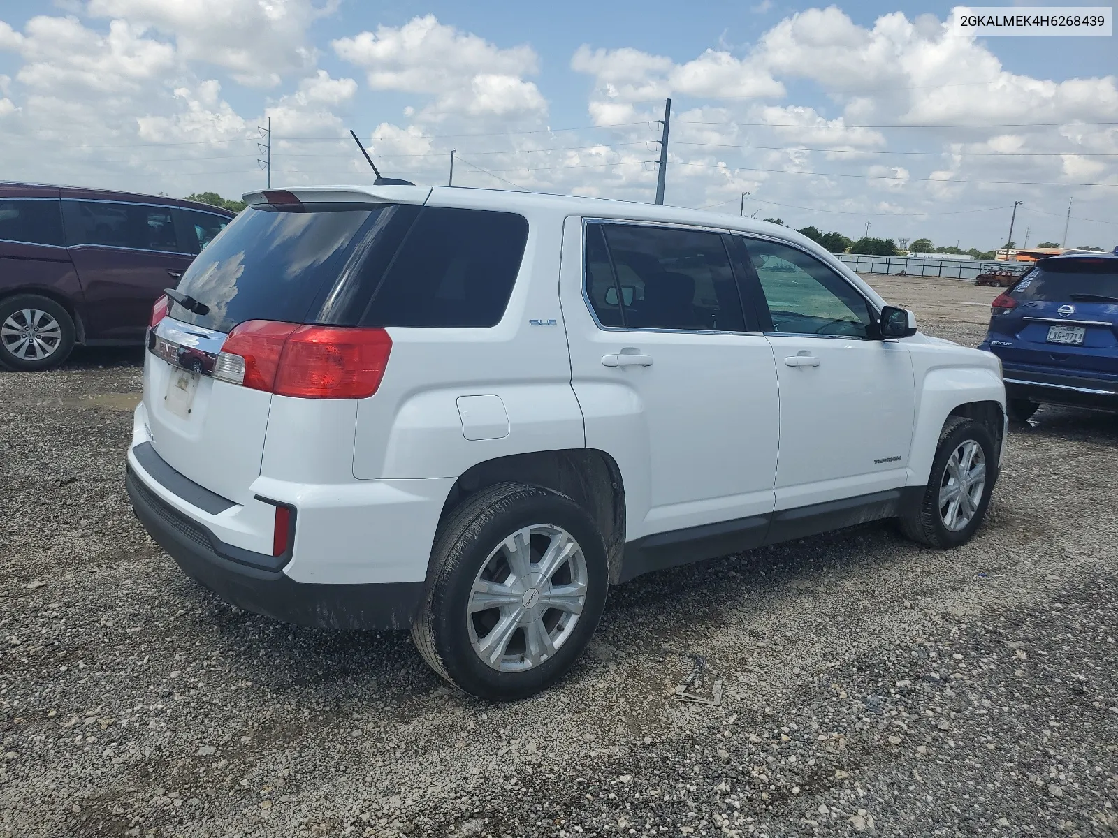 2017 GMC Terrain Sle VIN: 2GKALMEK4H6268439 Lot: 58574834