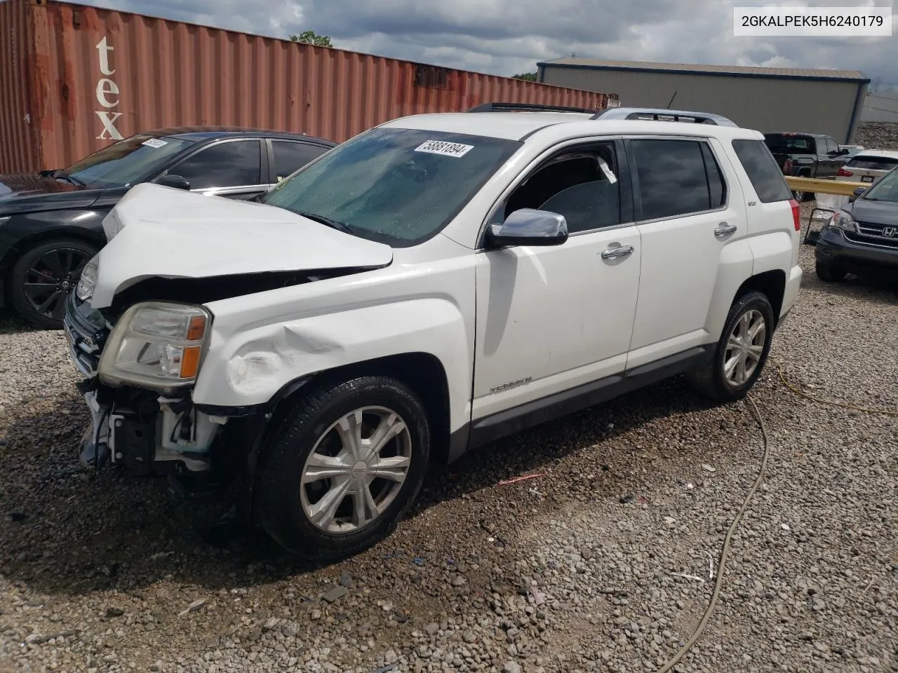 2017 GMC Terrain Slt VIN: 2GKALPEK5H6240179 Lot: 58881894